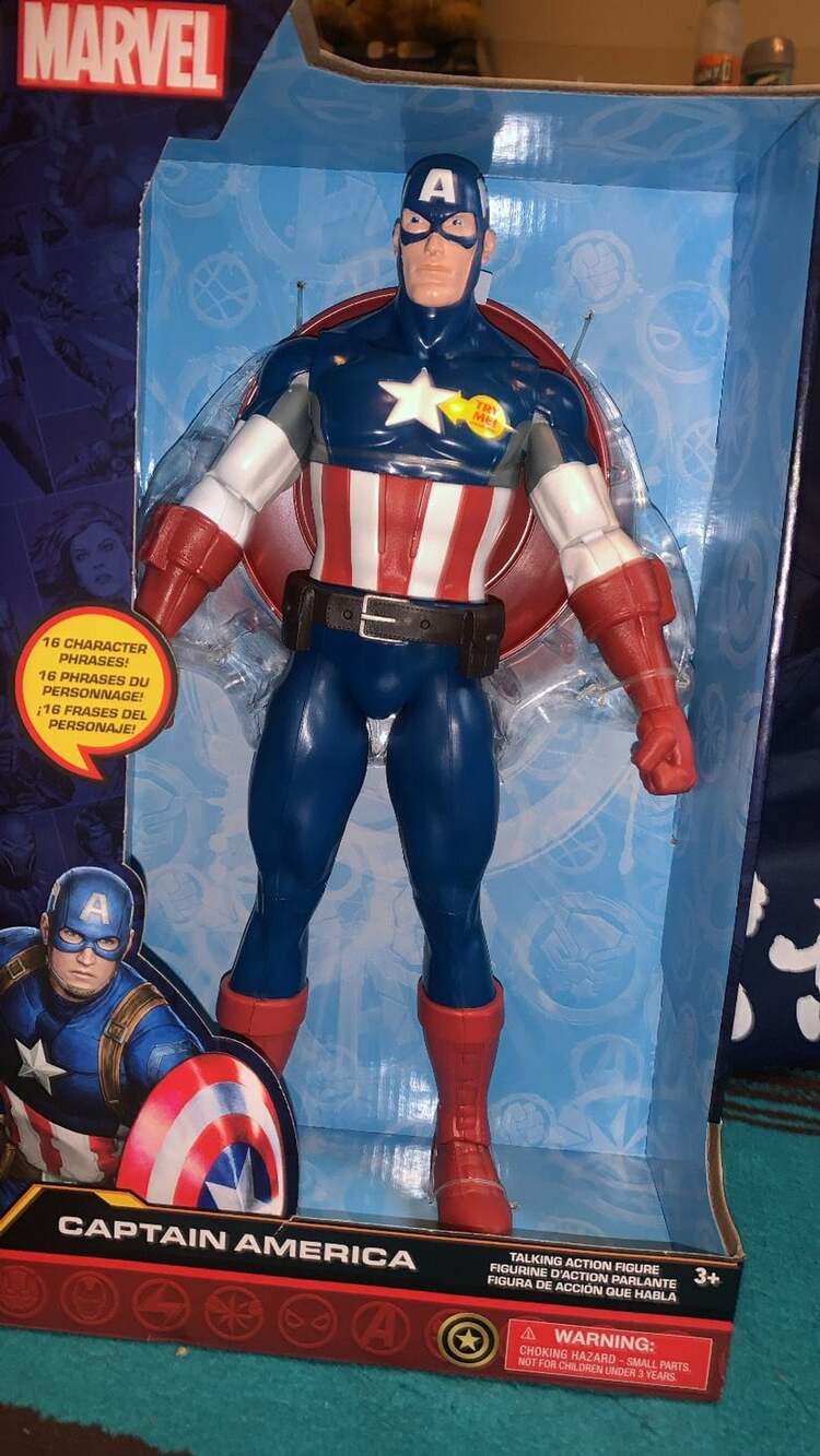 Disney Marvel Captain America Talking Action Figure 13"